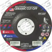 SAIT Abrasive Grinding Wheel: Type 27, 6" x 0.045" x 7/8", Ceramic, 60 Grit, The Ultimate Ceramic (MPN 22472). Key specifications — Series: The Ultimate Ceramic; Brand: UNITED ABRASIVES-SAIT.