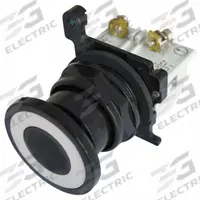 EATON Mushroom Head Push Button: Non-Illuminated, Mushroom Head Profile, Metallic, 30 mm, 1NC (MPN E34GEBC1-3X). Key specifications — Brand: EATON; Action: Momentary/Maintained/Momentary; Series: E34; Push Button Material Type: Metallic.