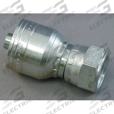 AEROQUIP Hydraulic Crimp Fitting: Steel x Steel, Straight, -20 For Hose Dash Size - Aeroquip Crimp Hydraulic Hose Fittings with Metric Connection