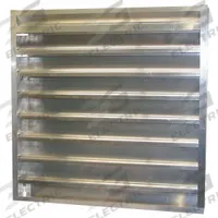 54"H 54"W Drnbl Extrd Alu Combo Dmpr: Hat Channel, 53 1/2 in H, 53 1/2 in W, Aluminum (MPN 45C673). Key specifications — Brand: DAYTON; Maximum Air Velocity: 3,500 fpm.