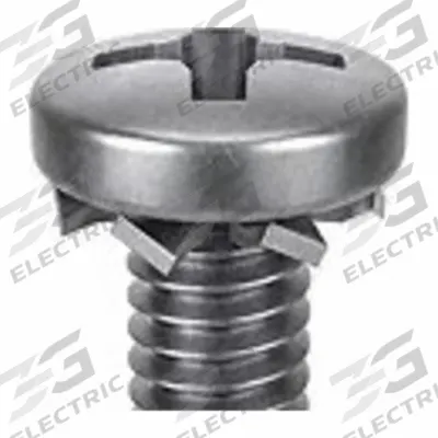 SEMS Screw: External Tooth, M6x1.00 Thread Size, 25 mm Lg, Stainless Steel, Passivated - Machine Screws with External Tooth Lock Washers