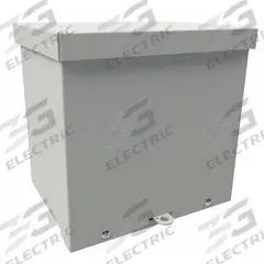 WIEGMANN Enclosure: Steel, 18 in x 18 in x 8 in, 3R, Solid Cover, Screw On, Painted (MPN RSC181808). Key specifications — Brand: WIEGMANN; Closure Method: Padlock Hasp; Knockouts: Not Included.