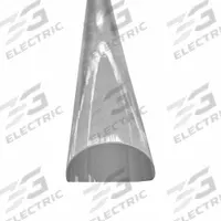 APPROVED VENDOR Acrylic Half-Round: 6 ft Lg, 10,000 psi Tensile Strength (MPN RACRE1.000CHRXX72.000-35PCS)