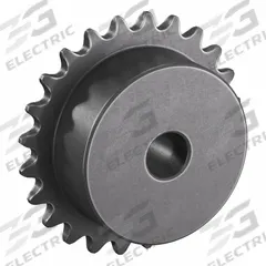 TSUBAKI Sprocket: One-Sided Hub, For Single Strands, 25, 24 Teeth, 1.915 in Pitch Dia, Steel (MPN 25B24). Key specifications — Brand: TSUBAKI.