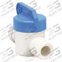 JOHN GUEST Manual Two-Way Ball Valve: 3/8 in, Polypropylene, Straight, MNPT x FNPT, 5 PK (MPN PPSV-011223-W). Key specifications — Brand: JOHN GUEST.