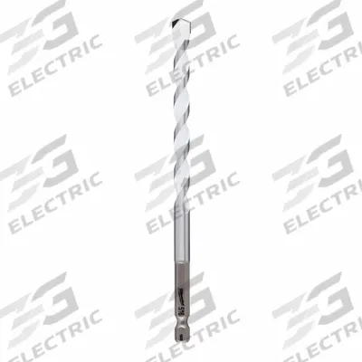MILWAUKEE Carbide Drill Bit: 5/16 in Drill Bit Size, 4 in Max Drilling Dp - Multi-Material Hex-Shank Concrete & Masonry Drill Bits