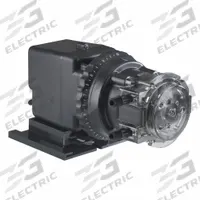 STENNER Peristaltic Chemical Metering Pump: 220V AC, 1/30 hp HP, 50 gpd Max. Flow Rate, Santoprene (MPN 45M5). Key specifications — Tubing Material: Santoprene; Brand: STENNER; Reproducibility: ±2.0%.