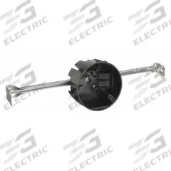 CANTEX Electrical Box: Polycarbonate, Nonmetallic Material & Nominal Size, Round, 2 Gangs, 4 in Dia. (MPN EZ20CHLR). Key specifications — Brand: CANTEX; Bracket Style: Bar Hanger; Clamp Style: NMSC.