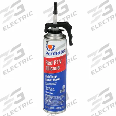 PERMATEX RTV Gasket Maker: Clear RTV Silicone Adhesive Sealant, 7.25 oz - High-Temperature RTV Gasket Makers