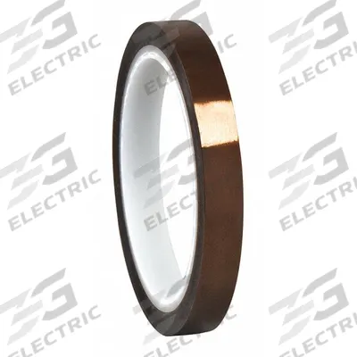 3M Electrical Tape: 1 in Wd, 5 yd Lg, 3 mil Thick, Polyimide Film, Acrylic - High-Temperature Electrical Tape