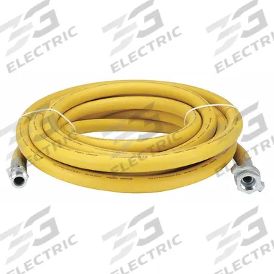 CONTINENTAL Air Hose: 2 in Hose Inside Dia., Yellow, 2 in FNPT x 2 in MNPT - Nitrile Air Hose Assemblies with Yellow Nitrile Cover