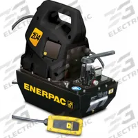 ENERPAC Hydraulic Pump: 10,000 psi Max. Op Pressure, 60 cu in/min Max. Flow Rate, 1 7/10 hp Max. HP (MPN ZU4308JB). Key specifications — attr941810: ZU4308JB; attr941817: 3-Position; attr941814: Hold.