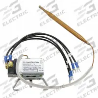 MARKEL PRODUCTS Electric Wall & Ceiling Heater Thermostat: Unit Mount, 40° to 120°F, 120 to 277V AC (MPN T5102). Key specifications — Thermostat Control Range: 40° to 120°F; Contact Rating: 24 to 277V AC; Mounting Type: Unit Mount; Product Type: Electric Wall & Ceiling Heater Thermostat; Voltage: 120 to 277V AC; Includes: Wire Leads; Brand: MARKEL PRODUCTS; Thermostat Control Type: Mechanical Selector Dial.