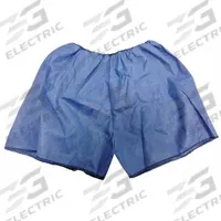 HCS Exam Shorts: SMS, Elastic, L Named Size, 32 in Waist Size - Min, 44 in Waist Size - Max, 50 PK (MPN HCS4002). Key specifications — Named Size: L; Color: Blue; Material: SMS; Brand: HCS; Waist Closure: Elastic.