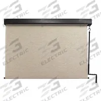 KEYSTONE FABRICS Exterior Sun Shade: Maui, 96 in Valence Wd, Pole and Crank, 72% UV Protection (MPN E70.88.30). Key specifications — Operation Mechanism: Pole and Crank; Tie Down Type: Bungee and Hook System; Operation Side: Right; Valance Color: Oil Rubbed Bronze; Manufacturer Part Number: E70.88.30; Brand: KEYSTONE FABRICS; Fabric Color: Maui.