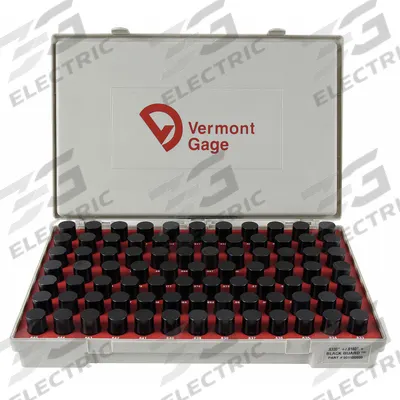 VERMONT GAGE Black Oxide-Coated Pin Gauge Set: Go (Plus), 0.833 in to 0.916 in - Go (Plus) Pin Gauge Sets - Black Oxide Finish