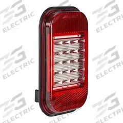 MAXXIMA Back-Up Light: LED, Backup/Reverse Light, Red, Rectangular, 3 3/8 in Overall Ht, Grommet (MPN M42214). Key specifications — Standards: SAE J594; Electrical Connection: PL-3 Connector; Brand: MAXXIMA; Installation Type: Permanent; Lens Color: Red; Mount Type: Grommet; Lighting Technology: LED; Light Type: Backup/Reverse Light.