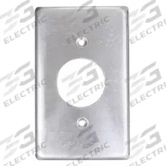 HUBBELL KILLARK Weatherproof Cover: Copper-Free Aluminum, FD/FS, Round Receptacles, 1 Gangs, 3R (MPN 1FR). Key specifications — Brand: HUBBELL KILLARK; Color: Gray; Compatible with Product Type: Round Receptacles; Compatible with Series: FD; Mounting Orientation: Horizontal or Vertical.