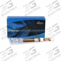 CHEMETRICS Water Quality Test Kit: Chemical Oxygen Demand, 0 to 150 ppm, 24 Tests, (25) Vials (MPN K-7350S). Key specifications — Includes: (25) Vials; Range: 0 to 150 ppm; Sensitivity: Spectrophotometer 3 mg/LLED Photometer +/- 7 mg/L; Test Parameters: Chemical Oxygen Demand.