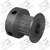 DAYTON Timing Pulley: Modified Curvilinear, Fixed, For GT Timing Belt Section, For 6 mm Belt Wd (MPN 15-2P06M6CA4). Key specifications — Brand: DAYTON; Finish: Clear Anodized; For Belt Series: Powerhouse®.