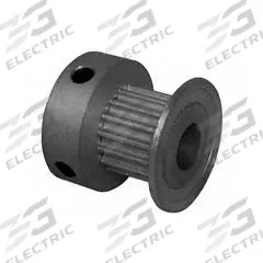 DAYTON Timing Pulley: Modified Curvilinear, Fixed, For GT Timing Belt Section, For 6 mm Belt Wd (MPN 15-2P06M6CA4). Key specifications — Brand: DAYTON; Finish: Clear Anodized; For Belt Series: Powerhouse®.