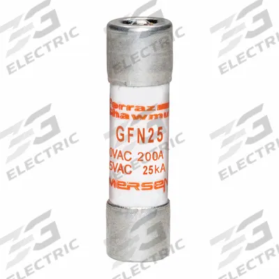 MERSEN Fuse: GFN Series, Midget, Time-Delay, 25 A, 32 V AC, 13/32 in x 1 1/2 in - Time-Delay Cylindrical Fuses