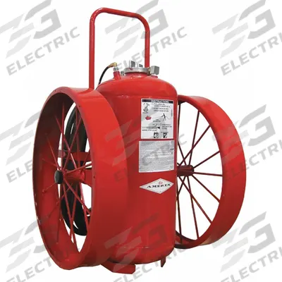 AMEREX Wheeled Fire Extinguisher: 300 lb Extinguisher Capacity, 40A:320B:C - Wheeled Class ABC Fire Extinguishers