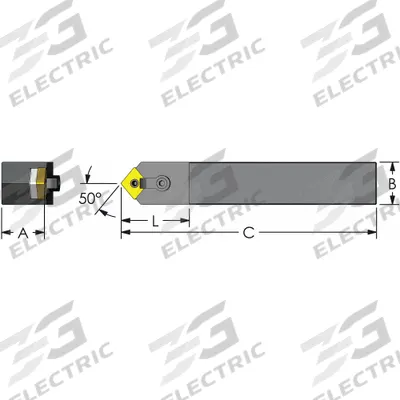 ULTRA-DEX USA Indexable Turning and Profiling Tool Holder: MCYNN 12-4B (MPN 974-000-113) - Indexable Turning & Profiling Toolholders