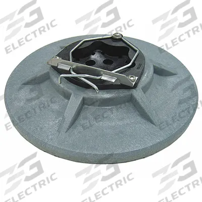 NOBLES Pad Driver: 12 in Pad/Brush Size, Round, 12 1/8 in Dia, 24 in Fits Machine Size - Pad Drivers