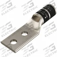 Compression Lug: For 2/0 AWG, Stranded Wire, 1/2 in Stud Size, Std, Copper Barrel (MPN YA262LN). Key specifications — Inspection Hole: Yes; For Wire Type: Stranded; For Wire Sizes: 2/0 AWG; Brand: BURNDY; Manufacturer Part Number: YA262LN.