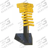BONDHUS Hex Key Set: 6 - 10 Pieces, T, SAE, Single Ball End, Long, 10 Pieces, Black Oxide, 1 Tips (MPN 13190). Key specifications — attr1205553: Not Tether Capable; attr1205554: BONDHUS; attr1205568: Black Oxide; attr1293176: 6 - 10 Pieces.