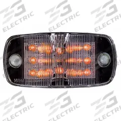 MAXXIMA Clearance Marker Light: Clearance Light, LED, Oval, Surface Mount, Amber, Hole, IP67 (MPN 3JYD8). Key specifications — Lens Color: Amber; Brand: MAXXIMA; Electrical Connection: Bullet and Ring Connector; Lighting Technology: LED; Mount Type: Hole; SAE Lens Code: P2.