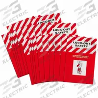 BRADY Reference Material: Lockout Booklet, 25 Users Supported, English (MPN 2112). Key specifications — Product Type: Reference Material; Regulations Covered: OSHA; Brand: BRADY.