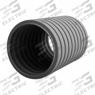 REIKU Corrugated Loom Tubing: 1 1/4 in Nominal Size, 10 ft Overall Lg, Polyamide 12 - Continuous-Flex Corrugated Tubing