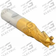 CLEVELAND Square End Mill: High Speed Steel, TiN Coated, 4 Flute, 15/64" Mill Dia, 5/8" LOC (MPN C33193)