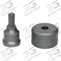 EDWARDS Hex Punch & Die Set: Edwards, 55 ton_65 ton_100 ton_120 ton Compatible Ironworker Size, Hex (MPN ED9-PDH7/16). Key specifications — attr67451: IW55 , IW65 , IW100, IW120; attr67489: Hex; attr67463: 7/16 in; attr67447: ED9-PDH7/16; attr67456: Edwards; attr67443: EDWARDS; attr67472: 7/16 inHex Punch & Die Set.