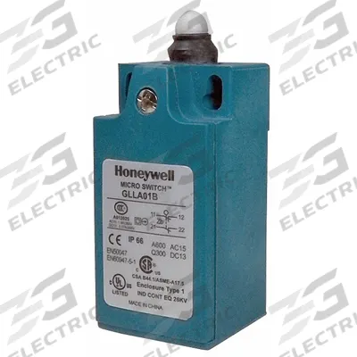 Honeywell Non Plug-In Limit Switch: Plunger Actuator, Non-Metallic, Plunger, 2 Mounting Holes - Top-Mount Plunger Limit Switches