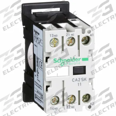 SCHNEIDER Control Relay: DIN-Rail Relay Mounting, 24V AC Coil Volt, 1NO/1NC - DIN Rail-Mounted Relays