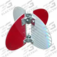 ALDON Target: Mounting Hardware Included, Red/White, Target Brackets and Mounting Hardware (MPN 4015-311). Key specifications — Reflector Color: White; Brand: ALDON; Includes: Target Brackets and Mounting Hardware; Mounting Hardware Included: Yes.