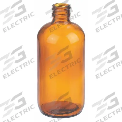 WHEATON Bottle: 250 mL, Amber, 24-400 mm, No Closure, No Closure - Amber Narrow Mouth Round Glass Lab Bottles