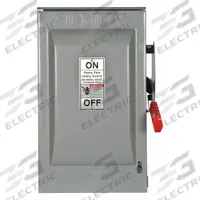 SIEMENS Safety Switch: Non-Fusible, 60 A, Three Phase, 600V AC, Galvanized Steel, Indoor/Outdoor (MPN HNF362R). Key specifications — attr867131: SIEMENS.