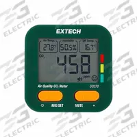EXTECH Indoor Air Quality Meter: Transmission Risk Air Monitors, Not Certified, LCD, CO270, ±1.0°F. Key specifications — Manufacturer Part Number: CO270; Brand: EXTECH; Includes: Anti-Theft Hanging Screw.