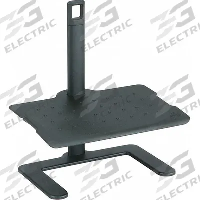 SAFCO Foot Rest: Nylon/Steel, Black, 20 in Overall Lg, 14 1/4 in Overall Wd - Footrests