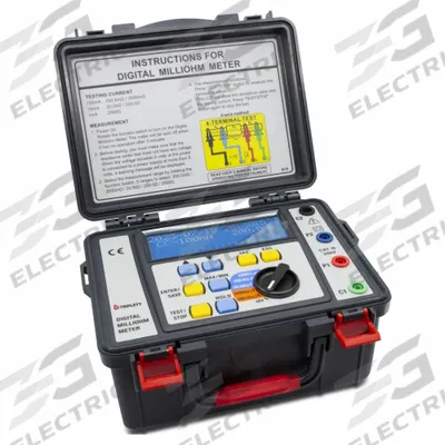 TRIPLETT Milli Ohmmeter: 100 microohm to 2 kiloohm, CAT III 300V, Digital - Milli- & Micro-Ohm Meters