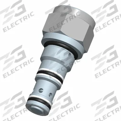 BUCHER HYDRAULICS Cartridge Valve: Screw-In, Screwdriver Adjustment, C08-25 Valve Cavity Size - Cartridge Check Valves
