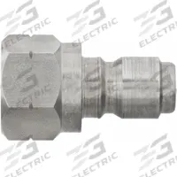 PARKER Hydraulic Quick Connect Hose Coupling: 3/8 in, 303 Stainless Steel, 45.43 lpm Max. Flow Rate (MPN SST-N3). Key specifications — attr297111: 303 Stainless Steel; attr297114: 3/8"-18; attr303815: PARKER.