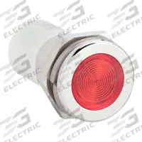 APPROVED VENDOR Flush Panel Light: 16 mm Panel Mounting Hole Dia, LED, Red, Flush Head, H16 (MPN 24M173). Key specifications — Brand: APPROVED VENDOR; Electrical Connection: 0.11 Male Quick Disconnect.