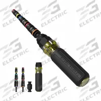 KLEIN TOOLS Multi-Bit Screwdriver: Socket Tip, 17 Tips, 10 3/4 in Overall Lg, Magnetic Quick-Change (MPN 32914HD). Key specifications — attr1205339: 10 mm; attr1205303: KLEIN TOOLS; attr1290982: Impact-Rated.