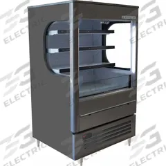 BEVERAGE-AIR Refrigerated Merchandiser: 63 3/4 in x 35 1/2 in x 31 3/4 in, Gray, 3 Shelves, 0 Doors (MPN VMHC-7-1-G). Key specifications — attr1277723: BEVERAGE-AIR; attr1277683: R-290; attr1277691: Yes; attr1277694: Gray; attr1280729: VueMax.
