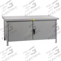 LITTLE GIANT Cabinet Workbench: Steel, 72 in x 36 in, 3,600 lb Overall Load Capacity, Gray (MPN WWC-3672). Key specifications — Assembly: Fully Assembled; Brand: LITTLE GIANT; Included Components: No Additional Components.
